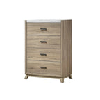 6-Piece Light Brown Panel Bedroom Set