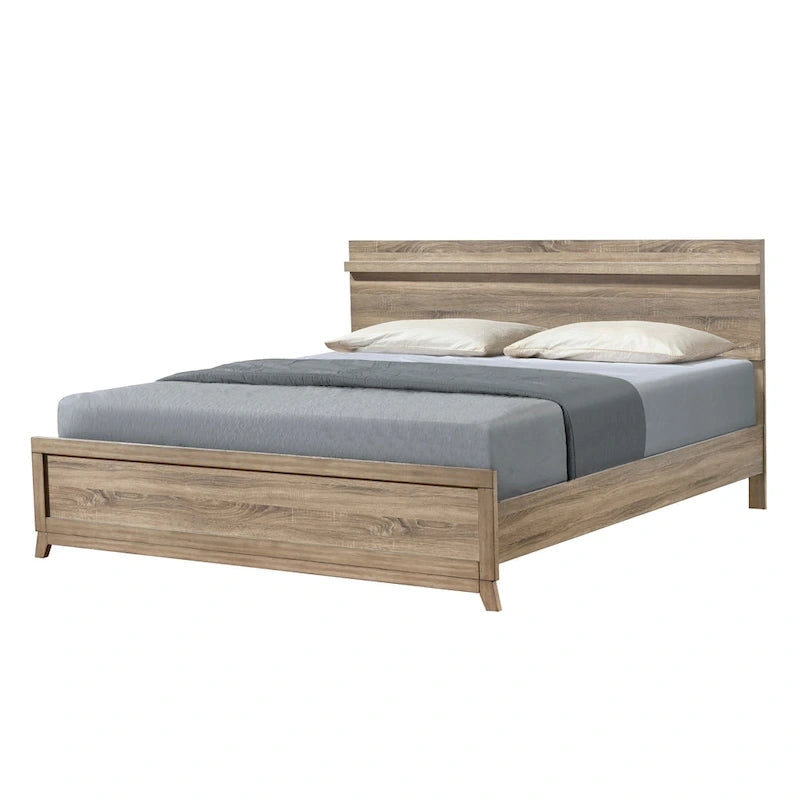 4-Piece Light Brown Panel Bedroom Set