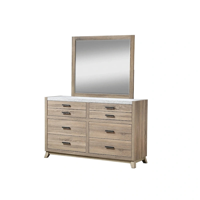 4-Piece Light Brown Panel Bedroom Set