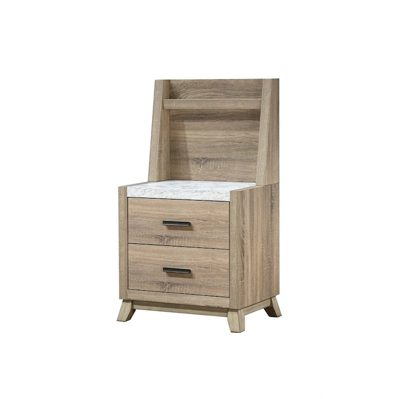 4-Piece Light Brown Panel Bedroom Set