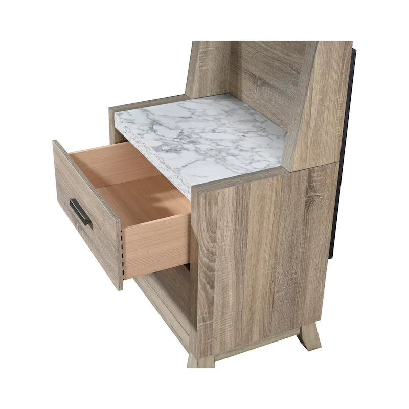 4-Piece Light Brown Panel Bedroom Set