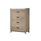 4-Piece Light Brown Panel Bedroom Set