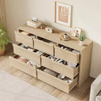 Commode Whizmax 7 tiroirs pour chambre, commode double en bois avec rangement, commode moderne pour chambre, salon, crèche