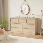 Commode Whizmax 7 tiroirs pour chambre, commode double en bois avec rangement, commode moderne pour chambre, salon, crèche