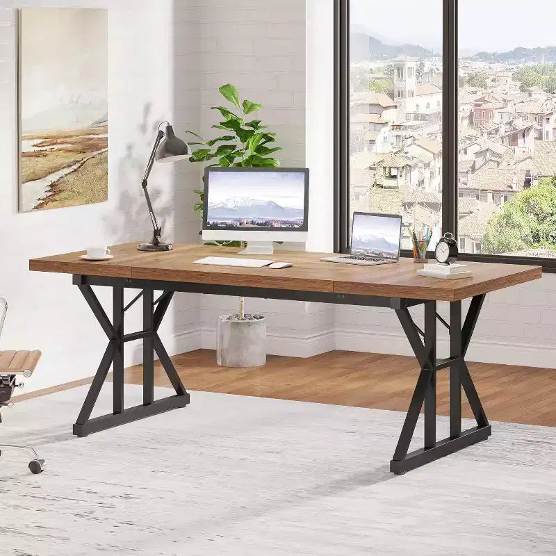 Lantine 70.86-Inch Modern Executive Desk