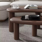 Table basse rectangulaire Dovelina Wood Grain pour salon