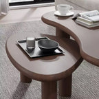 Table basse rectangulaire Dovelina Wood Grain pour salon