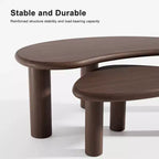 Table basse rectangulaire Dovelina Wood Grain pour salon
