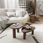 Table basse rectangulaire Dovelina Wood Grain pour salon