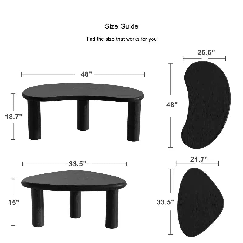 Table basse rectangulaire Dovelina Wood Grain pour salon