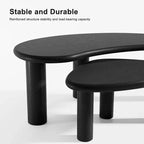 Table basse rectangulaire Dovelina Wood Grain pour salon