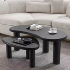 Table basse rectangulaire Dovelina Wood Grain pour salon