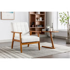 Upholstered Accent Arm Chair with Wood Frame