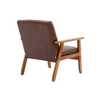 Upholstered Accent Arm Chair with Wood Frame