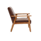Upholstered Accent Arm Chair with Wood Frame