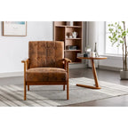 Upholstered Accent Arm Chair with Wood Frame