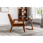 Upholstered Accent Arm Chair with Wood Frame