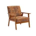 Upholstered Accent Arm Chair with Wood Frame