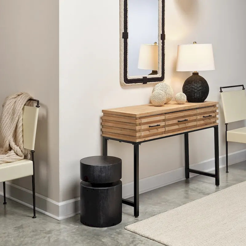 Dylan Wood Round Side Table