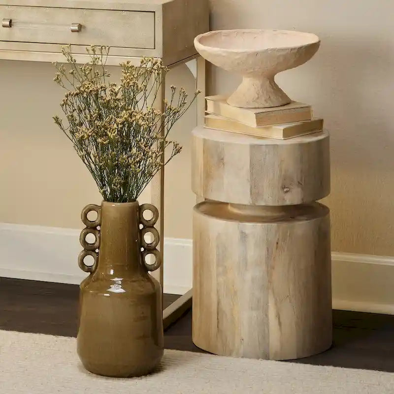 Dylan Wood Round Side Table