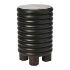 Dossier Vintage Solid Wood End Table or Stool