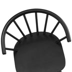 Set of 4 Wooden Spindle Back Dining Chairs