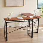 VECELO Bureau d'angle en L pour ordinateur, poste de travail d'écriture pour bureau à domicile, table de jeu de 150 cm