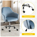 Home Office Leisure Chair with Adjustable Height and Casters