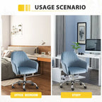 Home Office Leisure Chair with Adjustable Height and Casters