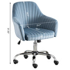 Home Office Leisure Chair with Adjustable Height and Casters