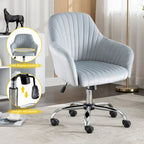 Home Office Leisure Chair with Adjustable Height and Casters