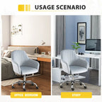 Home Office Leisure Chair with Adjustable Height and Casters