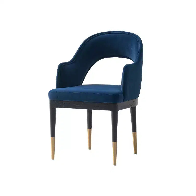 Lot de 2 chaises de salle à manger Carrington modernes en velours avec accoudoirs Manhattan Comfort