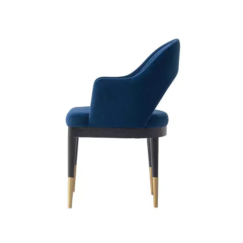 Lot de 2 chaises de salle à manger Carrington modernes en velours avec accoudoirs Manhattan Comfort