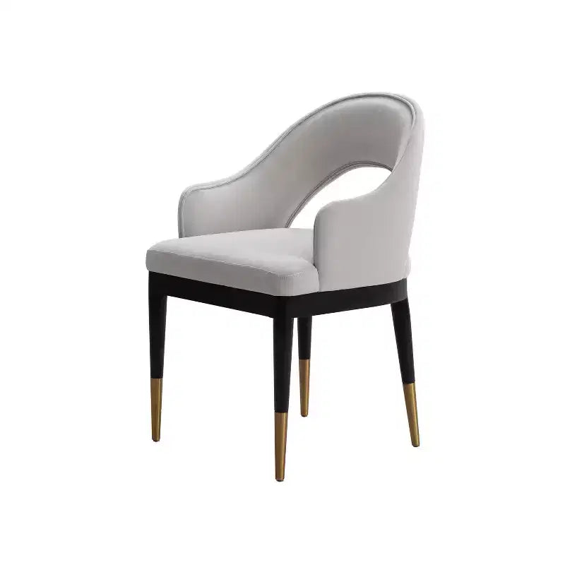 Lot de 2 chaises de salle à manger Carrington modernes en velours avec accoudoirs Manhattan Comfort