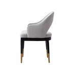 Lot de 2 chaises de salle à manger Carrington modernes en velours avec accoudoirs Manhattan Comfort