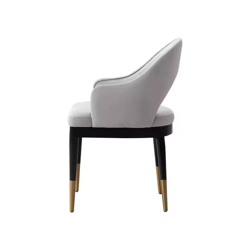 Lot de 2 chaises de salle à manger Carrington modernes en velours avec accoudoirs Manhattan Comfort