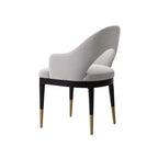 Lot de 2 chaises de salle à manger Carrington modernes en velours avec accoudoirs Manhattan Comfort