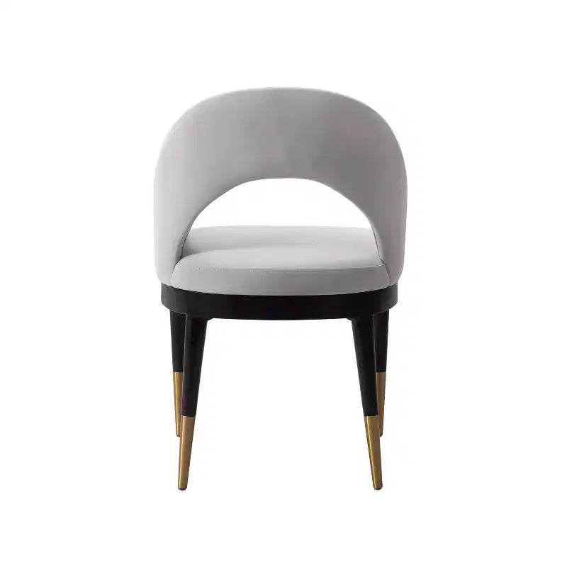 Lot de 2 chaises de salle à manger Carrington modernes en velours avec accoudoirs Manhattan Comfort