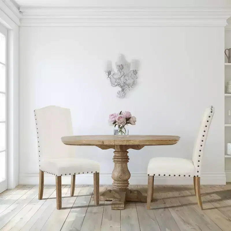 HomePop Set of 2 Curved Top Parson Dining Chairs