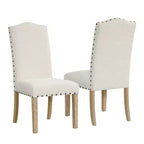 HomePop Lot de 2 chaises de salle à manger Parsons à dossier incurvé