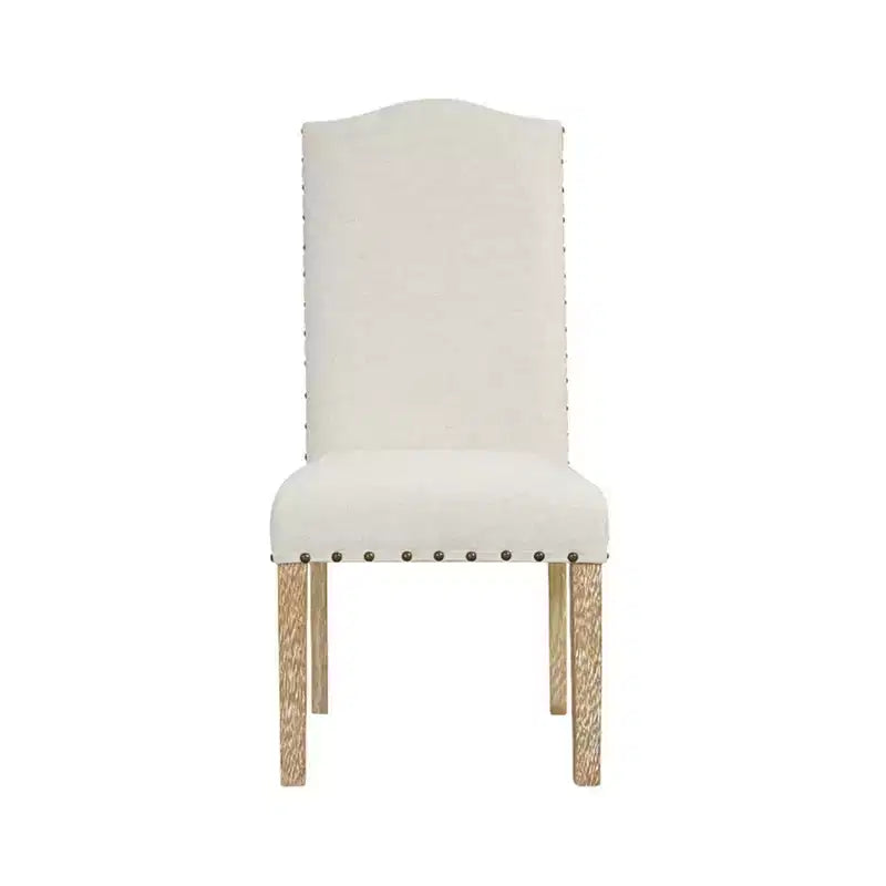 HomePop Lot de 2 chaises de salle à manger Parsons à dossier incurvé