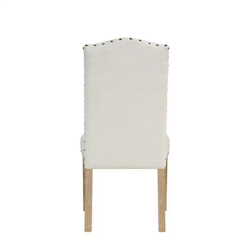 HomePop Lot de 2 chaises de salle à manger Parsons à dossier incurvé