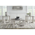 Ensemble table basse et tables d'appoint 3 pièces - 35 larg. x 35 prof. x 17 haut.