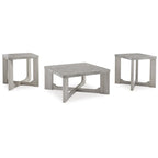 Ensemble table basse et tables d'appoint 3 pièces - 35 larg. x 35 prof. x 17 haut.