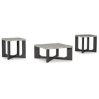 Ensemble table basse et tables d'appoint 3 pièces - 35 larg. x 35 prof. x 17 haut.