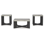 Ensemble table basse et tables d'appoint 3 pièces - 35 larg. x 35 prof. x 17 haut.