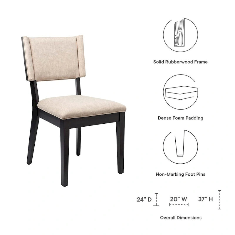 Upholstered Dining Chairs, Set of 2