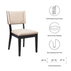 Upholstered Dining Chairs, Set of 2