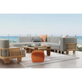 31-Inch Teak Wood Outdoor Coffee Table